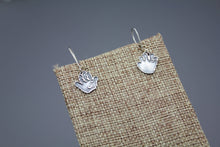 Custom Handprint Earrings In Silver Made From Your Child's Actual Hand Prints - Ashley Lozano Jewelry