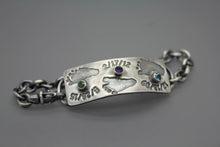 Custom Baby Footprint Bracelet With Birthstones From Your Child's Actual Prints - Ashley Lozano Jewelry