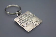 Custom Keychain with Words or Soundwaves - Ashley Lozano Jewelry