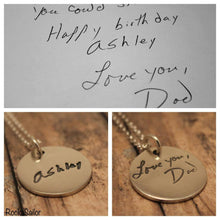 Signature Handwriting Pendant - Ashley Lozano Jewelry