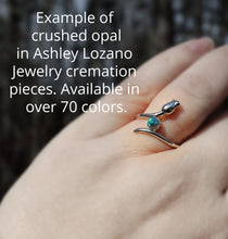 Memorial Butterfly Ring with Cremation Ashes