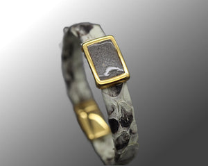 Unisex Leather Cremation Bracelet (Gold Toned)