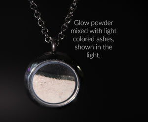 Fill-At-Home Keepsake Locket with Your Glow Powder Color Choice