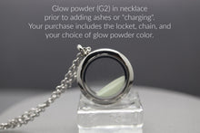 Fill-At-Home Keepsake Locket with Your Glow Powder Color Choice