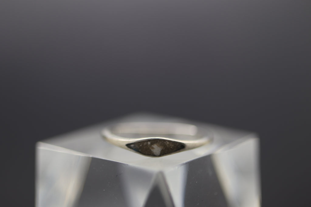 Flared Stackable Cremation Ash Ring in Sterling Silver – Ashley Lozano ...