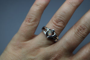 "The Caregiver" - Sterling Silver Cremation Ring