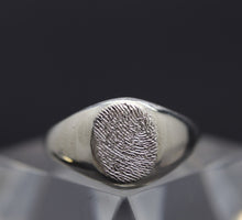 Custom Engraved Rounded Unisex Signet Ring