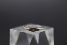Flared Stackable Cremation Ash Ring in Sterling Silver