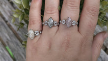 Marquise Shaped Vintage Style Cremation Ash Ring