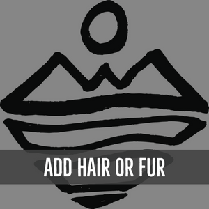 Add Hair or Animal Fur to Your Item - Add On Item