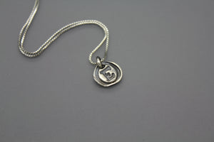 Wax Seal Initial Necklace - Ashley Lozano Jewelry