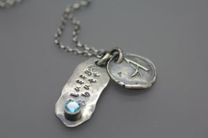 Birthstone Cremation Necklace - Ashley Lozano Jewelry