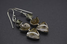 Ammonite Stack Dangle Earrings