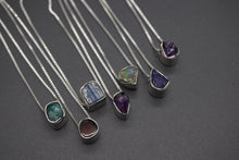 Natural Gemstone Slider Necklaces