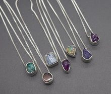 Natural Gemstone Slider Necklaces