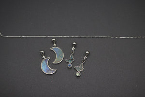 Hinged Speacialty Labradorite and Moonstone Necklaces