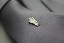 Custom Silver Baby Foot Print Tie Tack - Ashley Lozano Jewelry