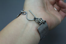 Personalized Silver Hinged Memory Bracelet With Fingerprints - Ashley Lozano Jewelry