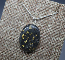 Gold Flake Cremation Ashes Necklace