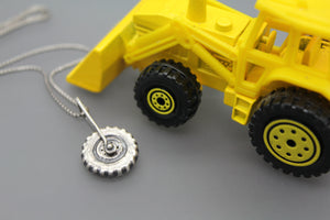 Boymom Custom Spinning Silver Necklace Made From Your Child's Favorite Toys - Ashley Lozano Jewelry