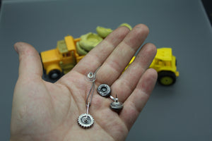 Boymom Earrings, Custom Tire Earrings Made From Your Child's Actual Toys - Ashley Lozano Jewelry