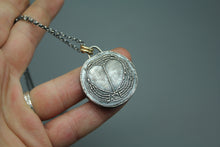 Reversible Sterling Fingerprint Necklace With Secret Compartment - Ashley Lozano Jewelry