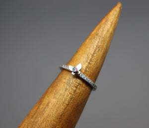 "Flying" Butterfly Cremation Ash Ring