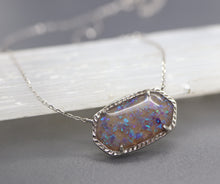 Framed Cremation Ashes Pendant with Crushed Opal