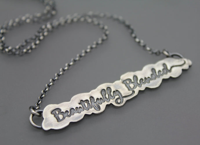 Silver Blended Family Necklace - Ashley Lozano Jewelry