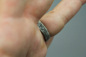 Silver Star And Moon Ring With Diamond Accents - Ashley Lozano Jewelry