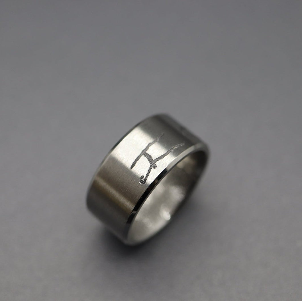 Custom Engraved Steel Ring