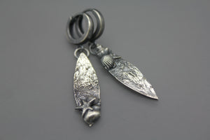 Silver Seashore Earrings - Ashley Lozano Jewelry