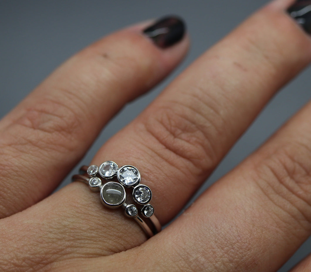 Set of Stacking Memorial Cremation Rings