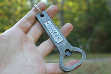 Hand Forged Bottle Opener Key Chain With Custom Sound Wave - Ashley Lozano Jewelry