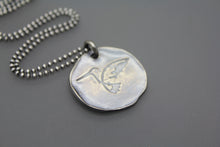 Sterling Silver Hummingbird Necklace with Personalization - Ashley Lozano Jewelry