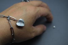 Steel Heart Engraved Urn Bracelet
