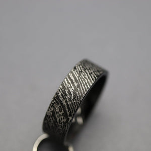 Engraved Fingerprint Ring (Steel)