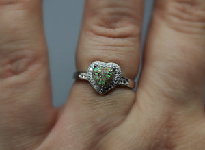 Heart-Shaped Halo Cremation Ring