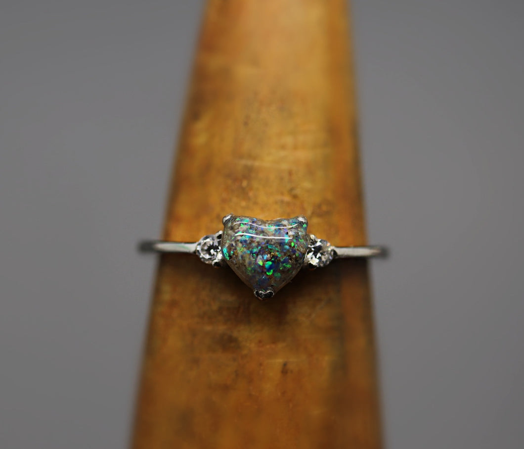 Heart shaped cremains jewelry for her