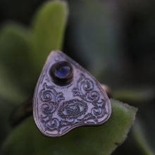 Moonstone Planchette Witchy Statement Ring