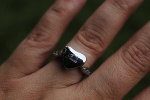 Heart Shaped Urn Ring (Fill-At-Home)