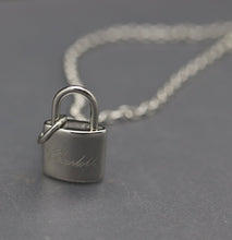 Engraved Padlock Urn Necklace (Fill-At-Home)
