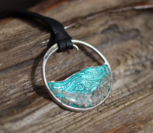 Ocean Wave Cremation Ashes Necklace