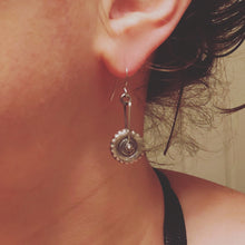 Silver Spinning Tire Earrings Made From Your Child's Toy Car Tires - Ashley Lozano Jewelry