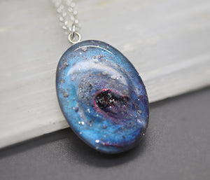 Galactic Handmade Cremation Ashes Pendant