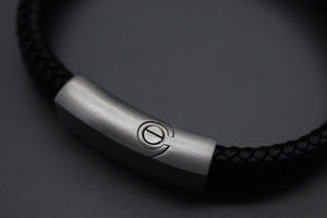 Leather & Steel Engraved Urn Bracelet (Fill-At-Home)