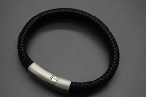 Leather & Steel Engraved Urn Bracelet (Fill-At-Home)