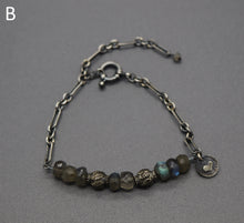 Sterling and Natural Gemstone Mother's Day Bracelets (Ready-to-Ship)