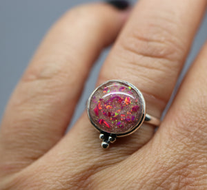 Handmade Cremation Ashes Ring
