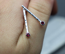 Sterling Silver "Icicle" Gemstone Earrings - Your choice of birthstone! - Ashley Lozano Jewelry